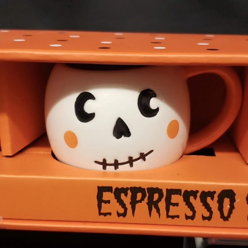 Lang NWT Halloween Espresso Set, Halloween Characters Design